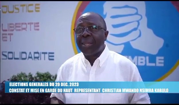 Élections générales en RDC : Christian Mwando Nsimba met en garde la CENI de Dénis Kadima contre toute fraude électorale